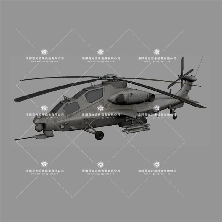 漳州武装直升机3D模型